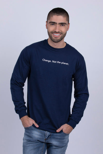 Camiseta manga larga ECO Change, not the planet