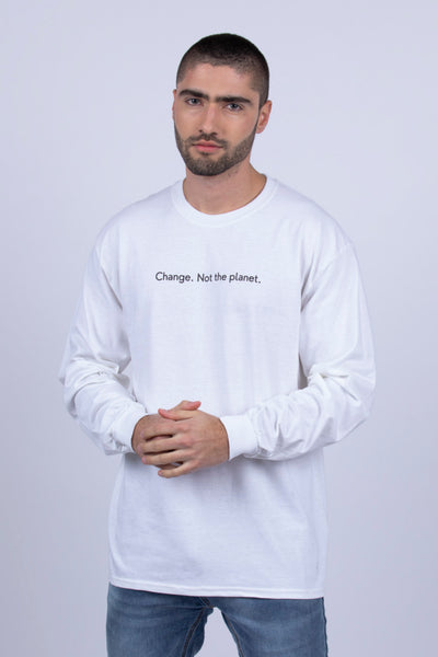 Camiseta manga larga ECO Change, not the planet