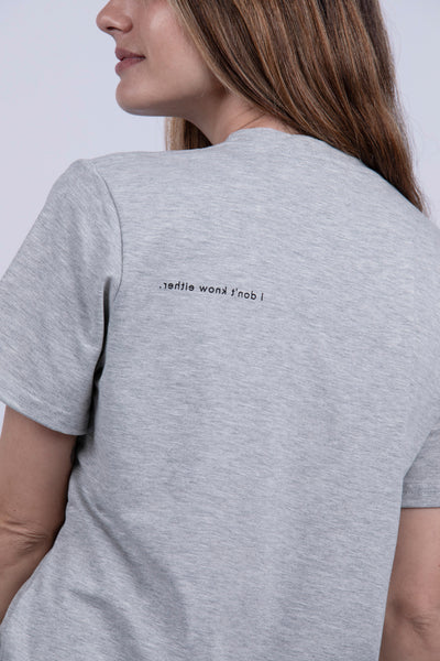 Camiseta ECO y ética I don't know either Tee